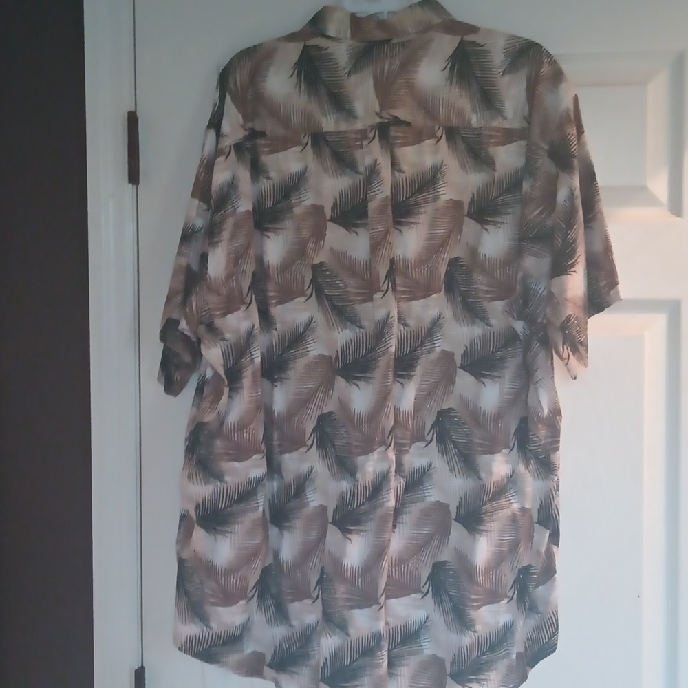 Trader Bay Palm Print Men's Casual Button Down Sh… - image 5